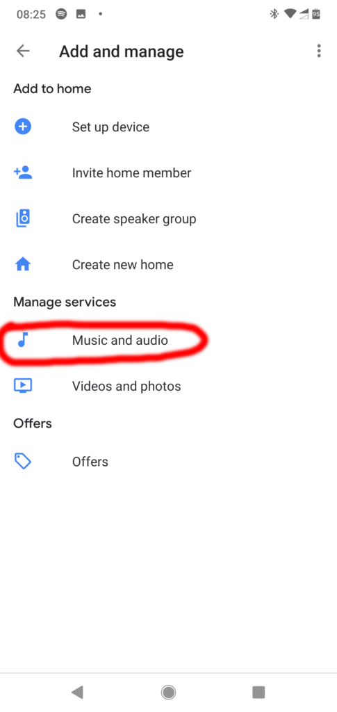 Qabbad Spotify ma 'Google Home