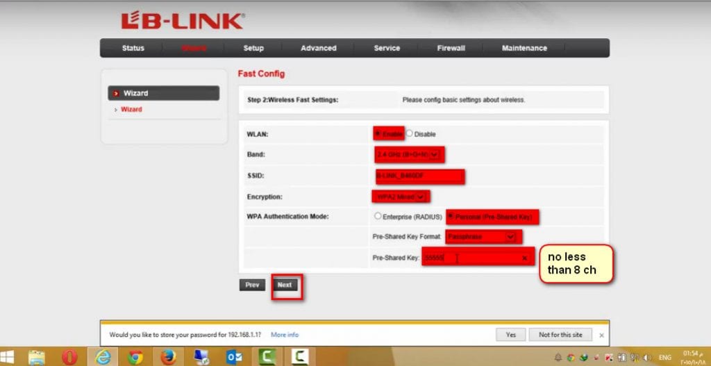 LB Link WiFi router sozlamalari