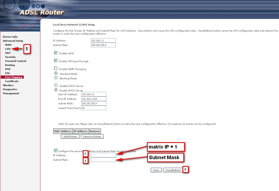 Comtrend Router Configuration