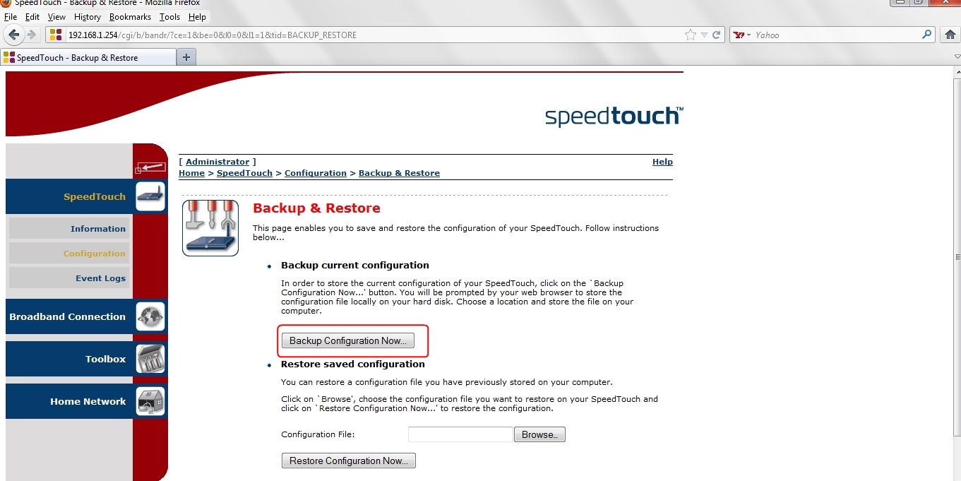 Speedtouch MTU - تذكرة نت