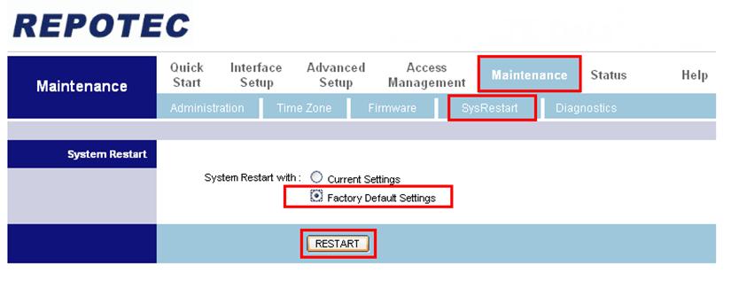 Repotek Router Repotec Router Configuration - تذكرة نت