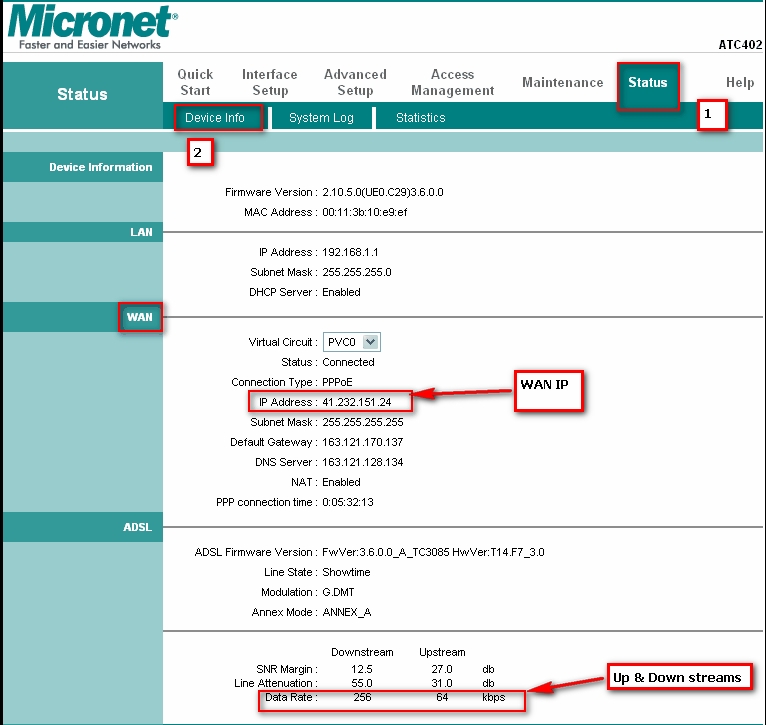 Configurazione del router Micronet - Ticket Net