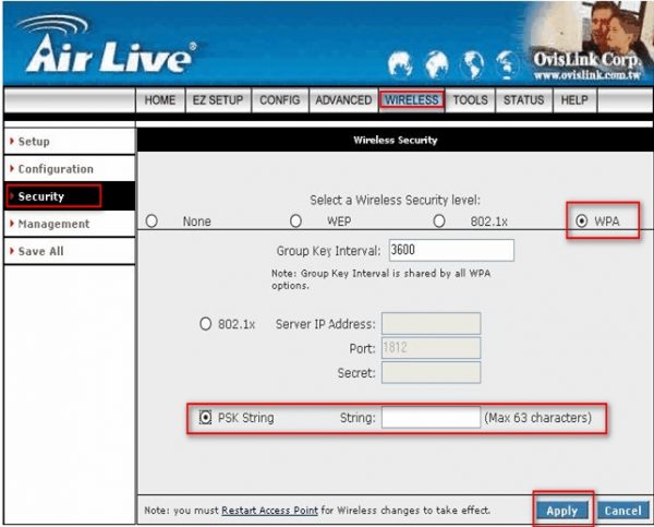 Air Live Router Configuration