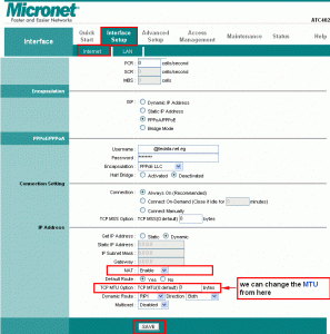 Configurarea routerului Micronet 5