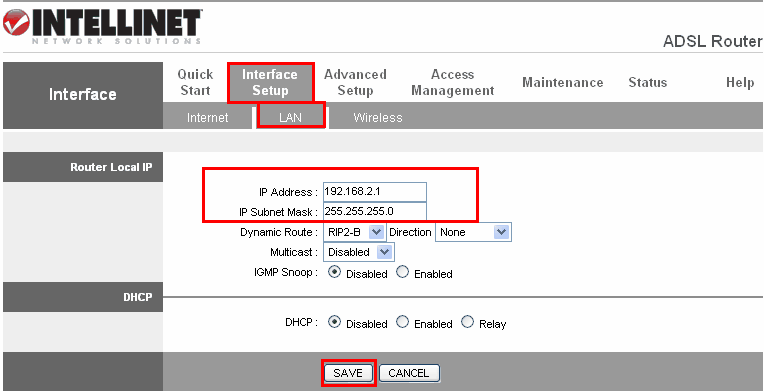 Intellinet Router Configuration