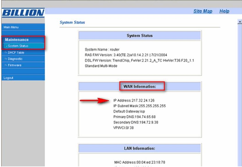 Billion Router Configuration