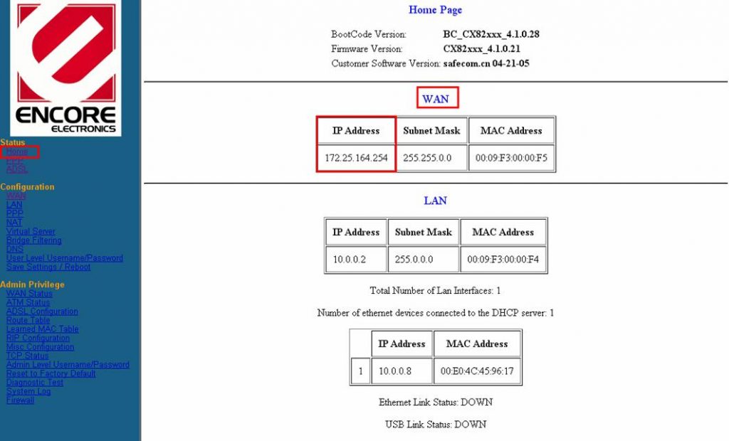 Encore Router Configuration