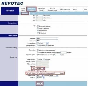 Repotec Router Configuration 7