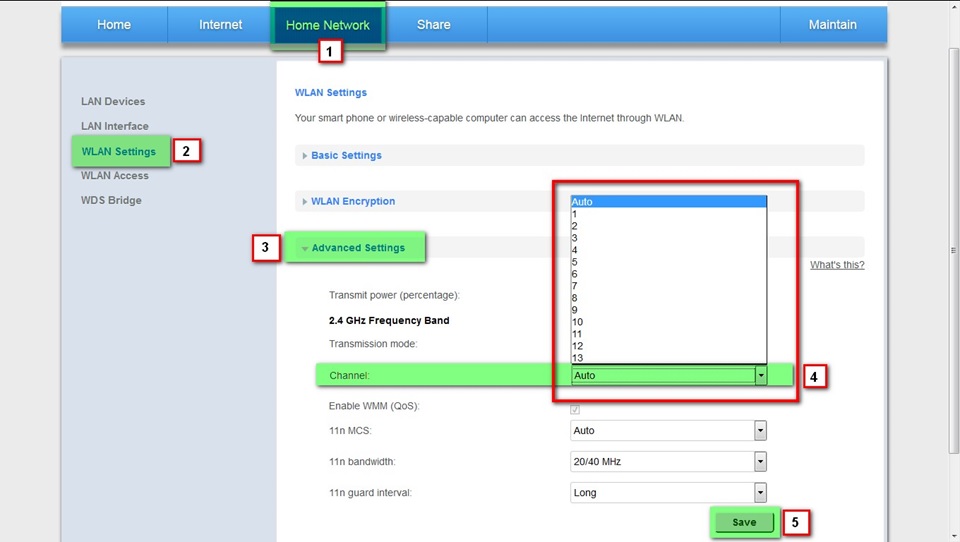 ضبط اعدادات راوتر HG630 V2 15