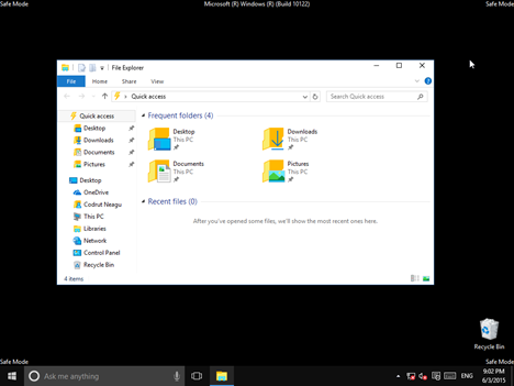 Safe Mode In Windows 10