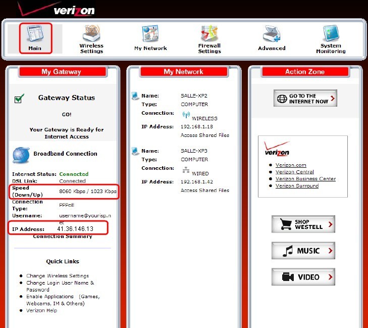 Verizon Router Configuration تذكرة نت