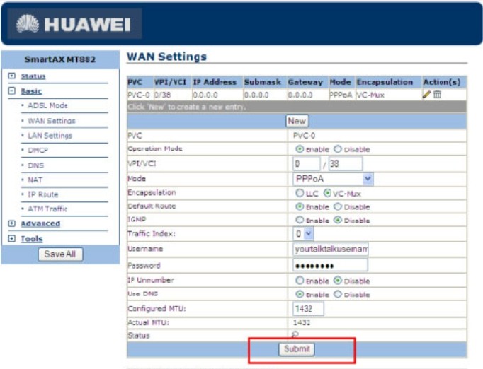 Huawei Router Configuration تذكرة نت