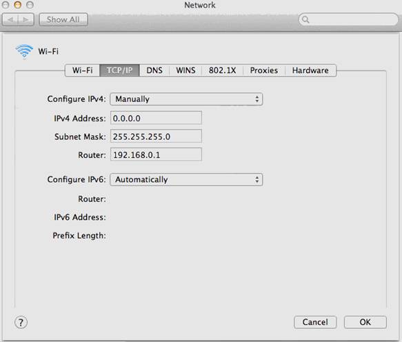 How to add IPs manually on MAC