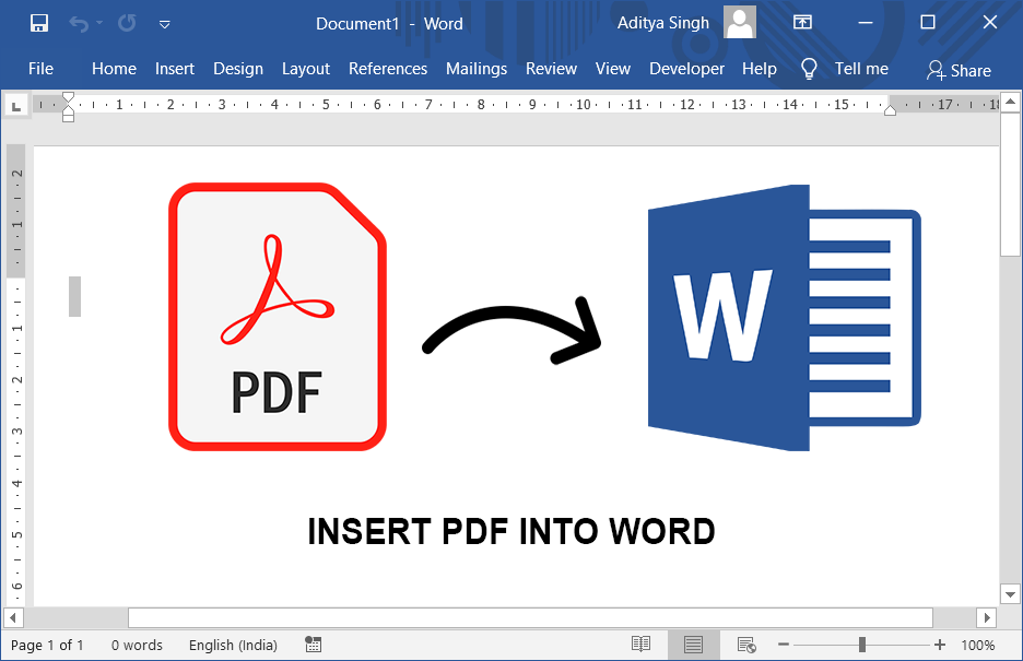 Como Insertar Una Imagen Pdf En Word Image To U