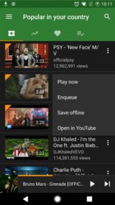 YMusic Android يوتيوب فيديو داونلاودر