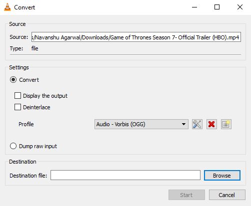 ConvertMediaFiles- حيل VLC