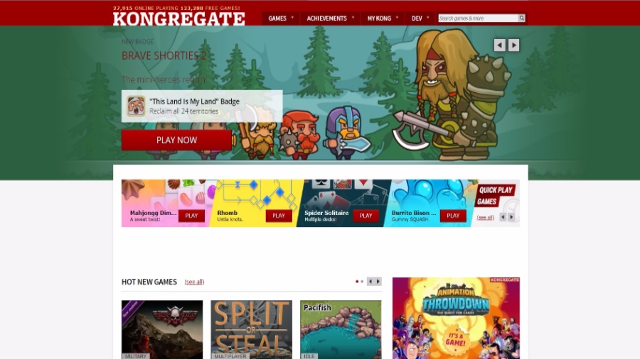 Kongregate gratis spelsajter