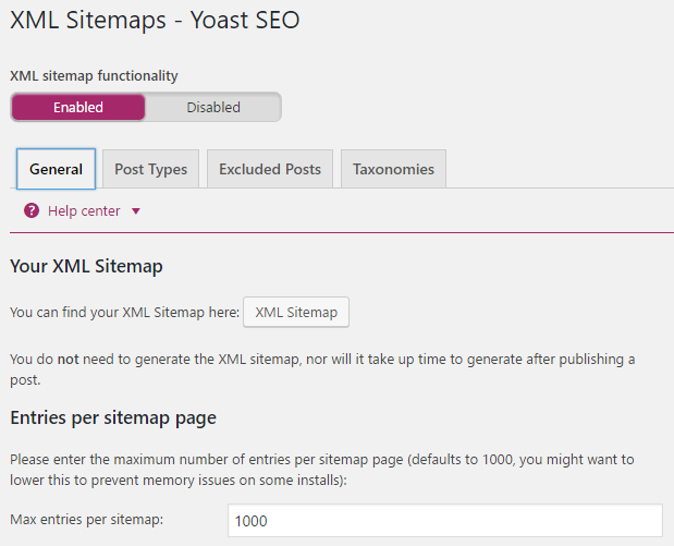 افزونه XML Sitemaps Yoast SEO