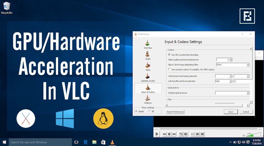 كيفية تمكين تسريع الأجهزة في VLC وحفظ البطارية | Windows و Linux و OS X