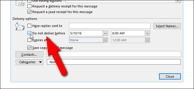 كيفية جدولة أو تأخير إرسال رسائل البريد الإلكتروني في Outlook
