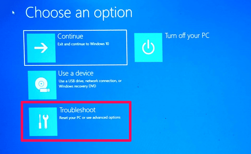 Solução de problemas do Windows 10