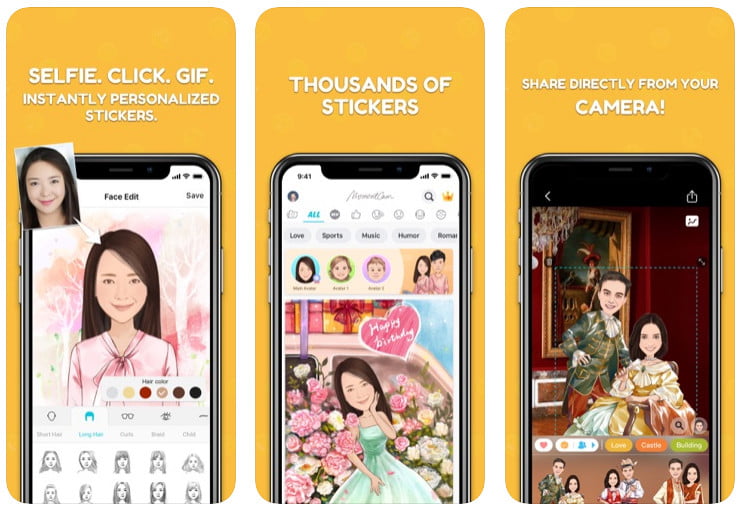 MomentCam Cartoons & Stickers