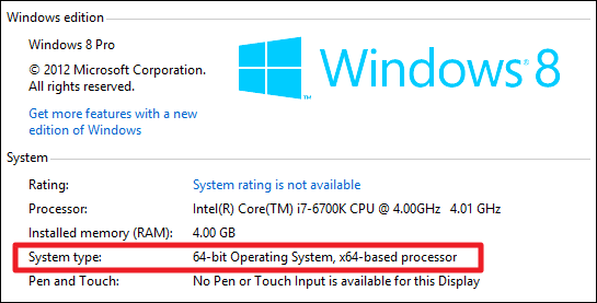 كيف أعرف ما إذا كنت أستخدم Windows 32 بت أم 64 بت؟