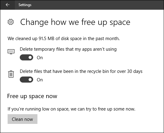 كيفية تحرير مساحة القرص تلقائيًا باستخدام استشعار تخزين Windows 10