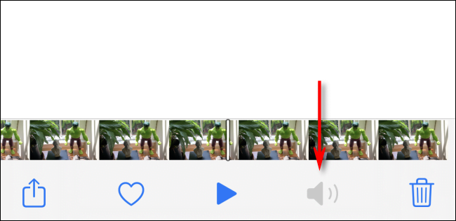 إشارة إلى أن الفيديو لا يحتوي على صوت في تطبيق الصور على iPhone أو iPad