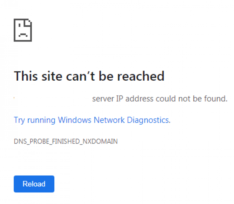 This site can’t be reached