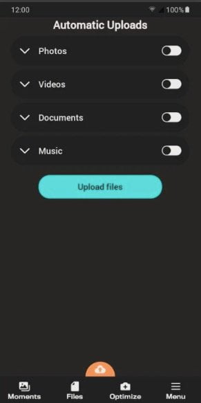 تحميل الملفات Degoo