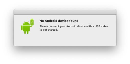 انقل ملفات Android إلى Mac USB