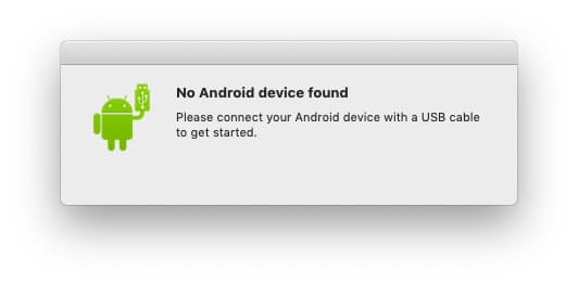 انقل ملفات Android إلى Mac USB