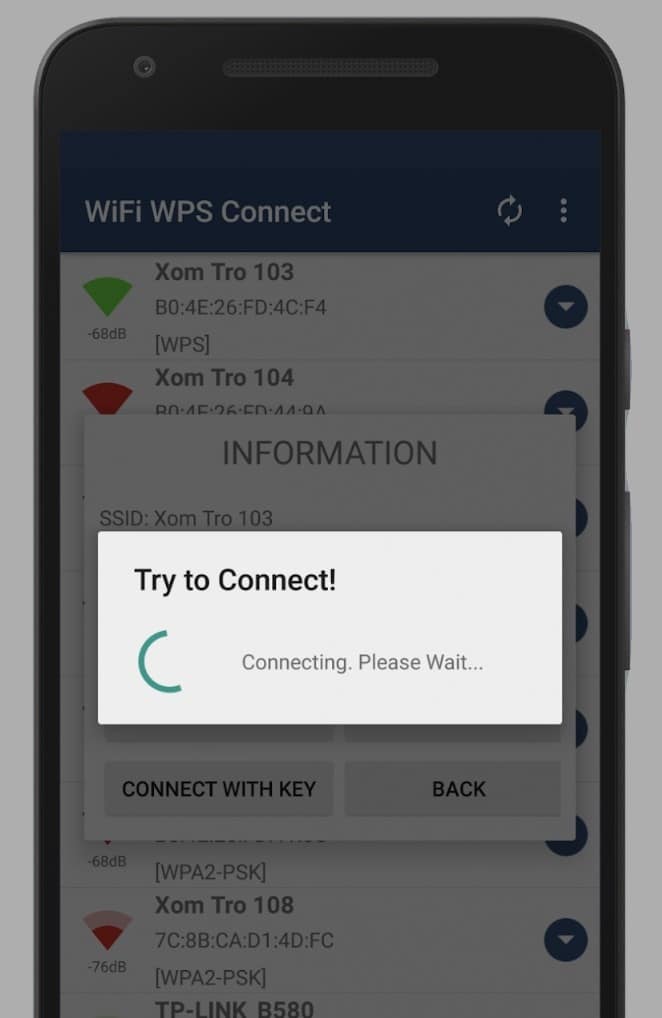 приложение для Android с wps connect