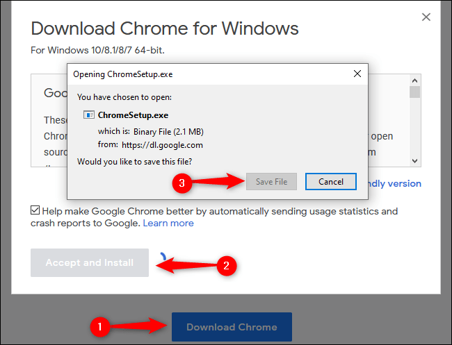 Windows 10 تنزيل Chrome