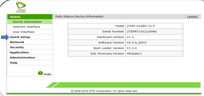 zxhn h108n v2.3 firmware version 10.0