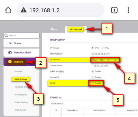 طريقة تغيير عنوان صفحة راوتر TP-Link VDSL VN020-F3 الي IP اخر