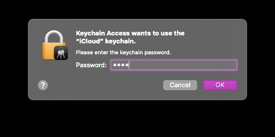 keychain wifi شبكة ماك