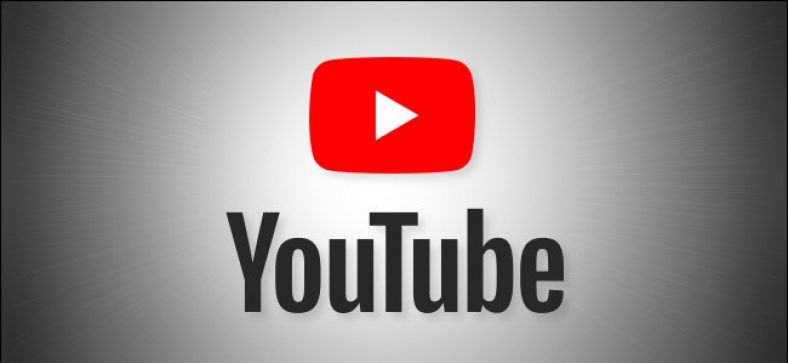 شعار YouTube على خلفية رمادية
