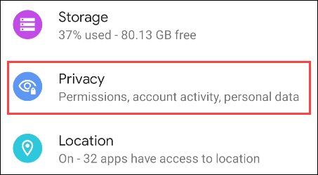 Privatezza fis-Settings