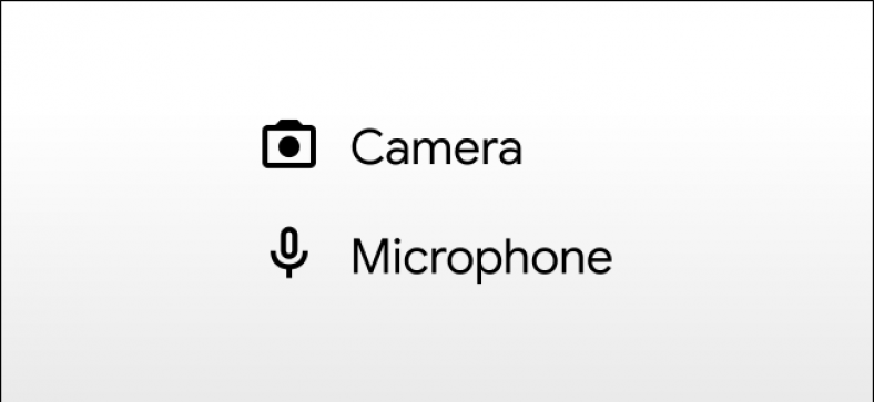 Android के लिए कैमरा और माइक्रोफ़ोन आइकन