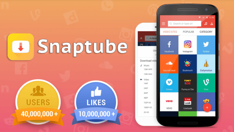 Download Snaptube app for android