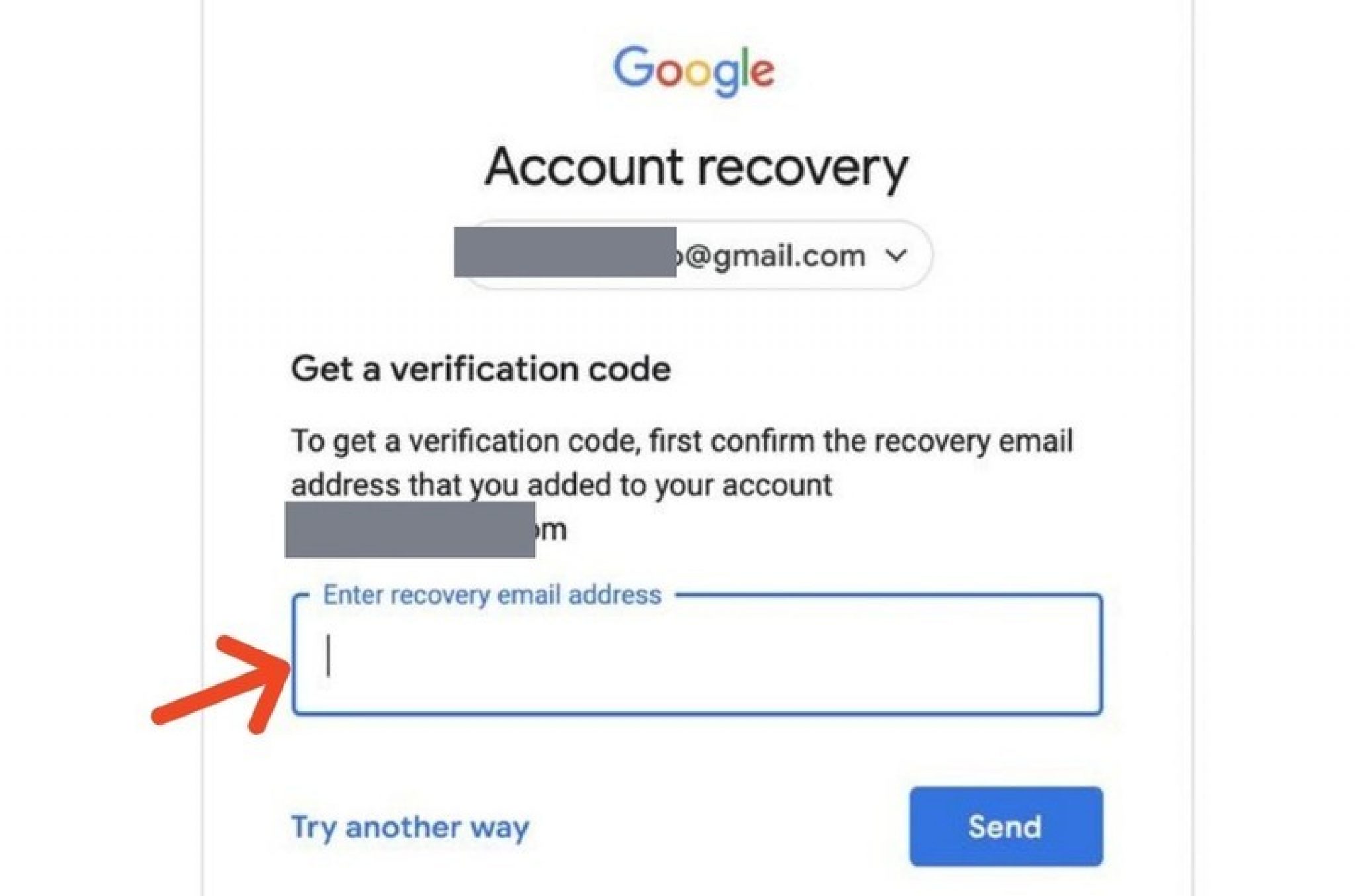 Google recover