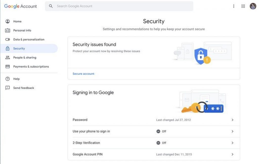 انقر على نعم في رسالة المطالبة من google لتسجيل الدخول