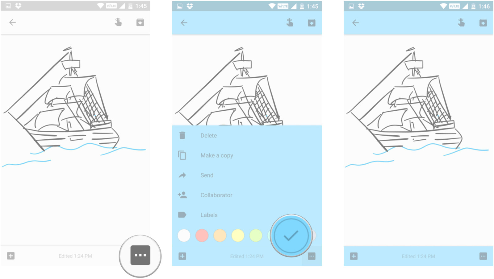 Google Keep የቀለም ኮድ ማስታወሻዎች