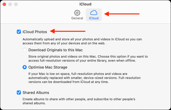 قم بتعطيل صور iCloud على جهاز Mac