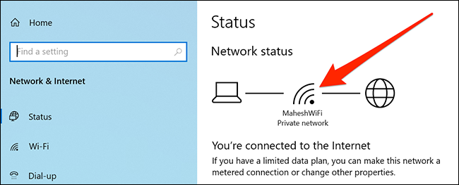 ตรวจสอบความแรงของสัญญาณ Wi-Fi โดยใช้การตั้งค่า