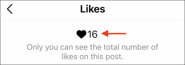 أنت فقط ستكون قادرًا على رؤية عدد الإعجابات في مشاركاتك الخاصة. 