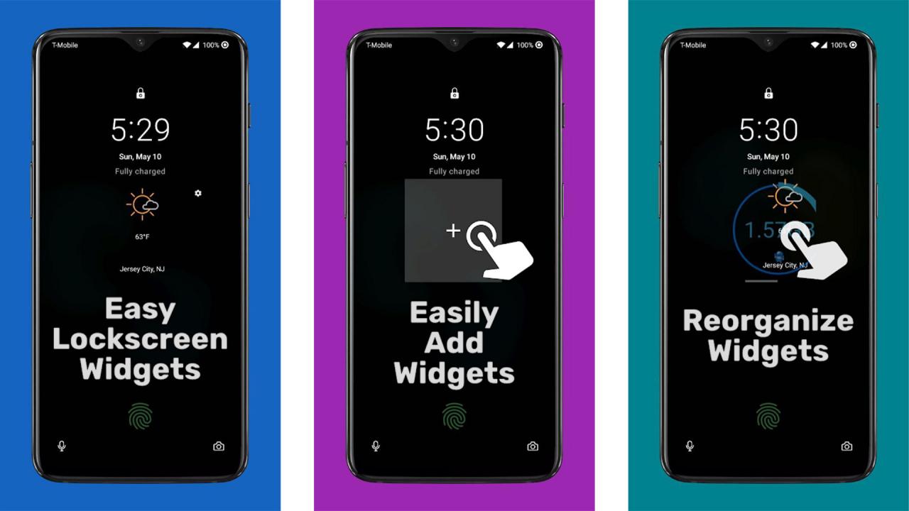 Screenshot Lockscreen Widgets