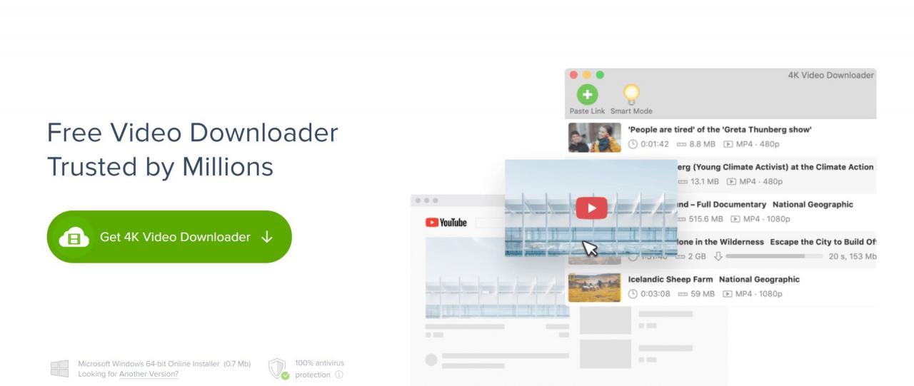 تنزيل youtube 4k video downloader